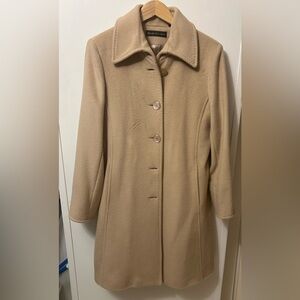 Dana Buchman Classic Tan Wool Coat